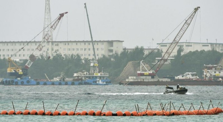 Offshore work begins on relocating US base on Okinawa - ảnh 1